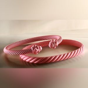 David Yurman Renaissance Bracelet in Pink Aluminum